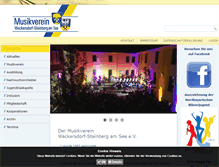 Tablet Screenshot of musikverein-wackersdorf-steinberg.de